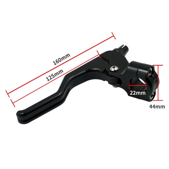 ATV Clutch Hand Brakes CNC Aluminum Alloy 22mm Handle Holder Universal Handbrake(Silver)
