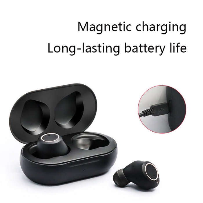 GM-305 Binaural Magnetic Rechargeable Hearing Aid Wireless Elderly Voice Amplifier (Blue + Red)