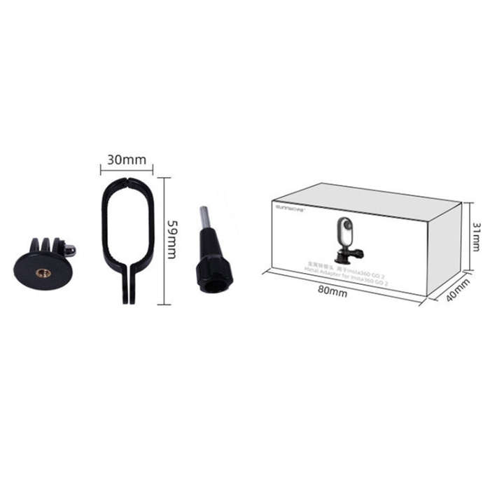 Sunnylife IST-Q9439 for Insta360 GO Metal Protective Frame with 1/4 inch Adapter & Screw