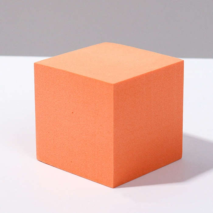 8 PCS Geometric Cube Photo Props Decorative Ornaments Photography Platform, Colour: Large Orange ...