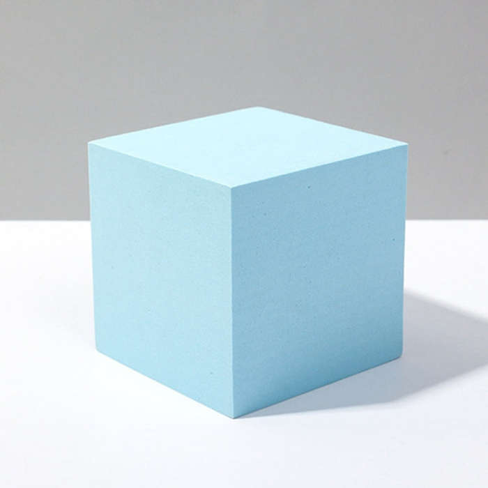8 PCS Geometric Cube Photo Props Decorative Ornaments Photography Platform, Colour: Large Light B...