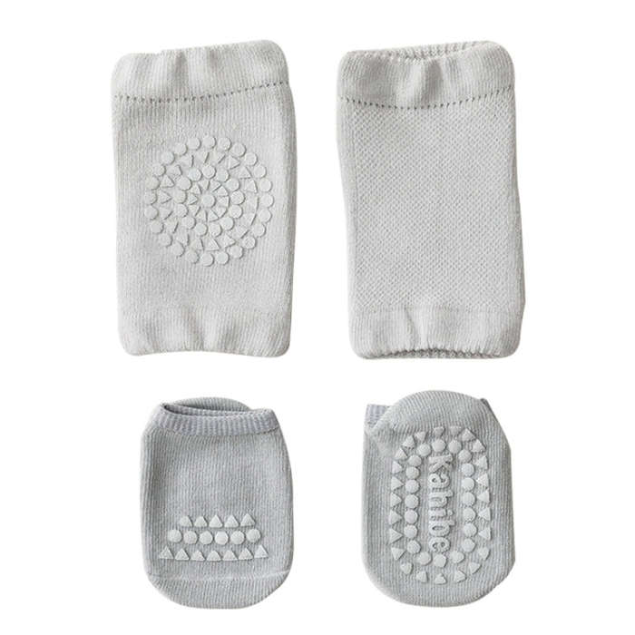 Summer Children Knee Pads Baby Floor Socks Baby Non-Slip Crawling Sports Protection Suit M 1-3 Ye...