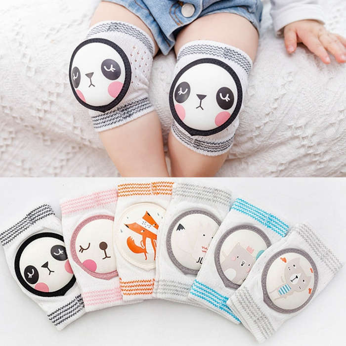 Baby Knee Pads Summer Mesh Thin Cotton Baby Crawling Anti-Fall Elbow Knee Pads Suitable Age: 0-4 ...