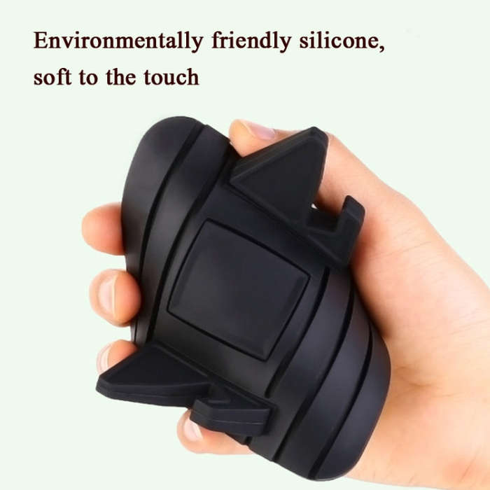 6 PCS Silicone Car Mobile Phone Bracket Car Mini Lazy Bracket(Black)