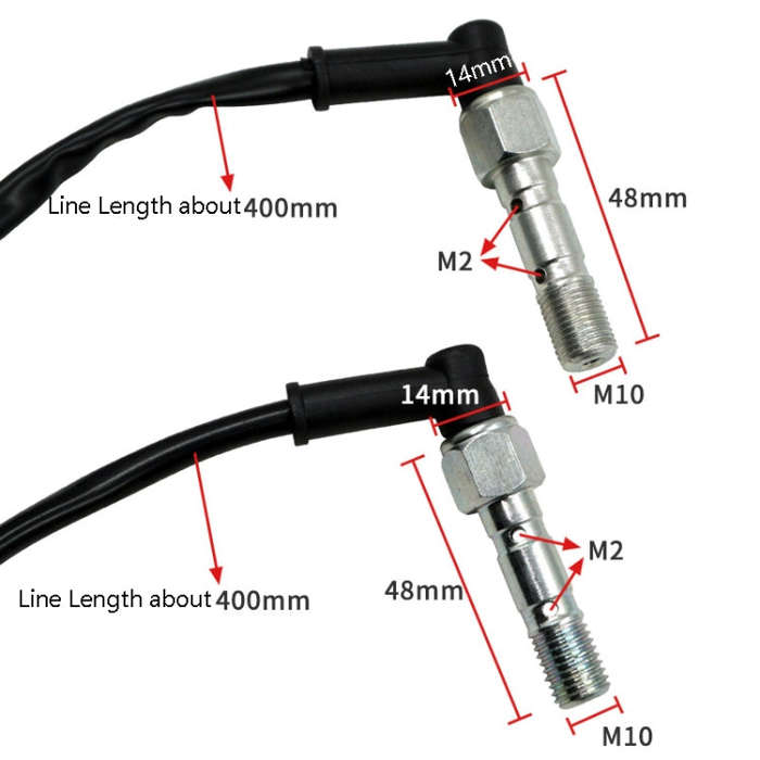 Motorcycle Accessories Disc Brake Pad M10 Hydraulic Brake Switch Double Hole Hydraulic Brake Swit...