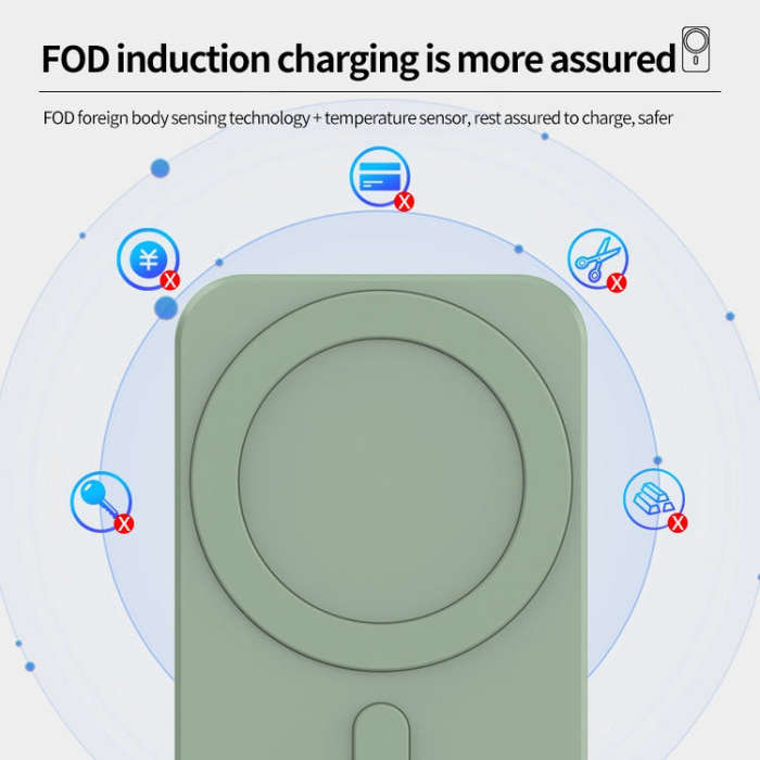 N16 10W Car Air Outlet + Suction Cup Magsafe Magnetic Phone Universal Wireless Charger Mobile Hol...