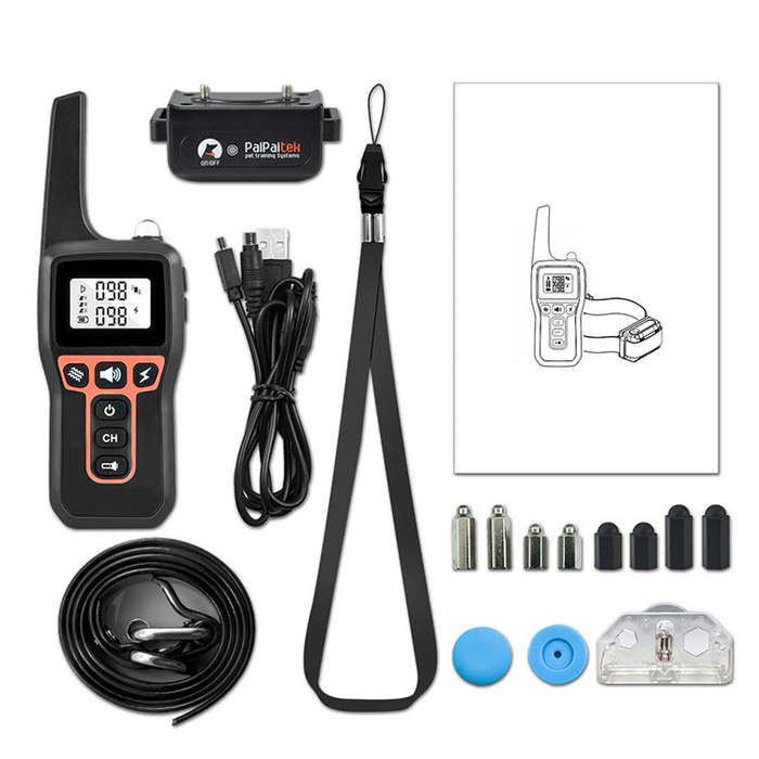 PaiPaitek PD529 Remote Control Training Device Voice Control Anti-Barking Device (Orange)
