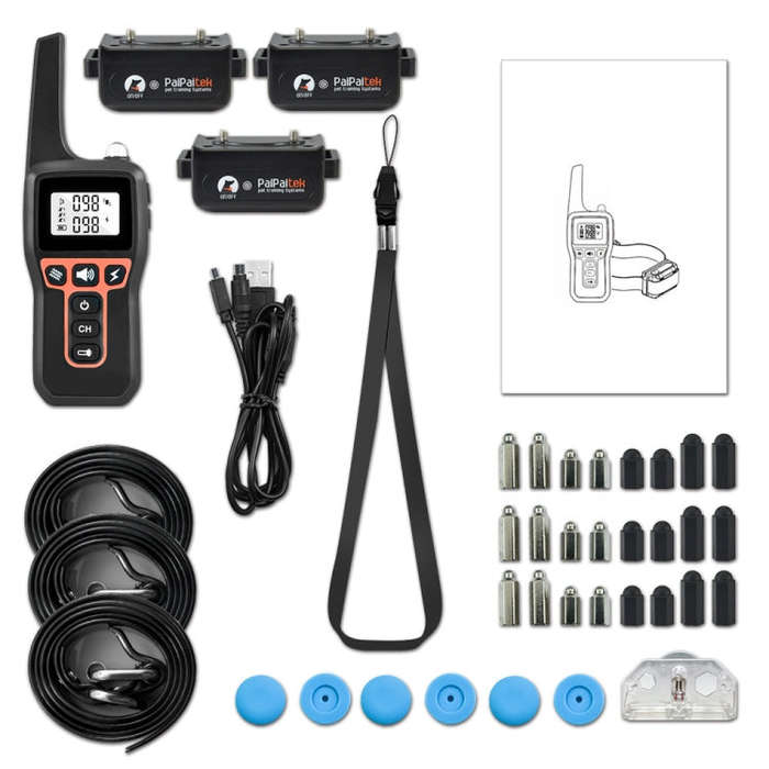 PaiPaitek PD529-3 Remote Control Training Device Voice Control Barking Stopper Electronic Collar
