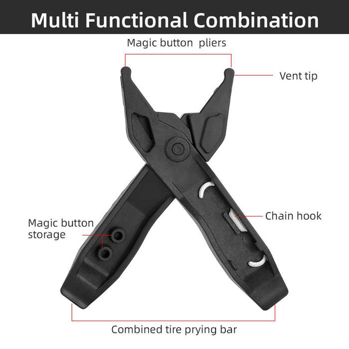 Bicycle Mini Portable Tire Rod Multi-Function Repair Car Tire Repair Tool Detachable Dual-Purpose...
