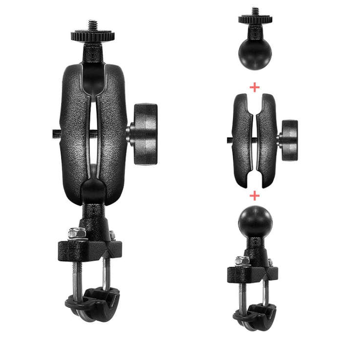 Motorcycle Riding Recorder Bracket Camera Holder, Style: KZ05 + KL04 + KD02