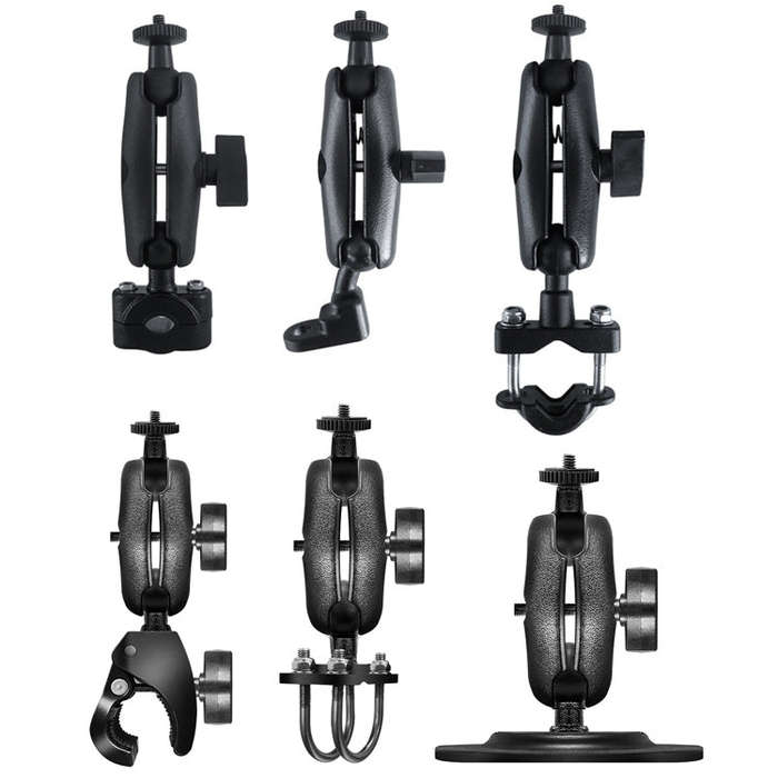 Motorcycle Riding Recorder Bracket Camera Holder, Style: KZ05 + KL04 + KD02