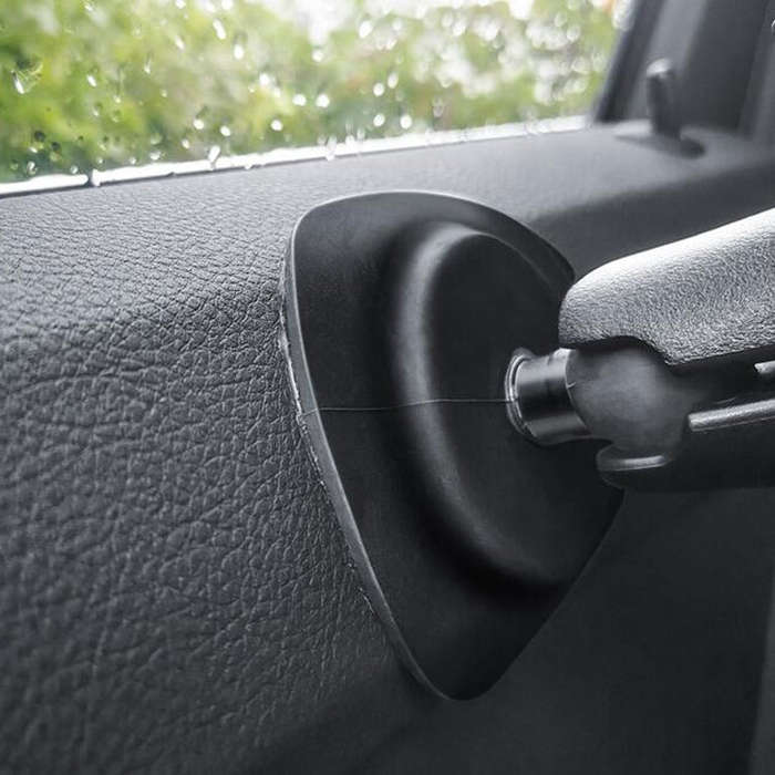 Curved Adhesive Car Instrument Table Bracket Car Mobile Phone Bracket Plastic Clamp Arm Style: Ta...