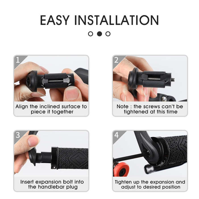 1 Pair WEST BIKING Bicycle Rearview Mirror Adjustable Mirror Mountain Bike Foldable Rearview Mirr...
