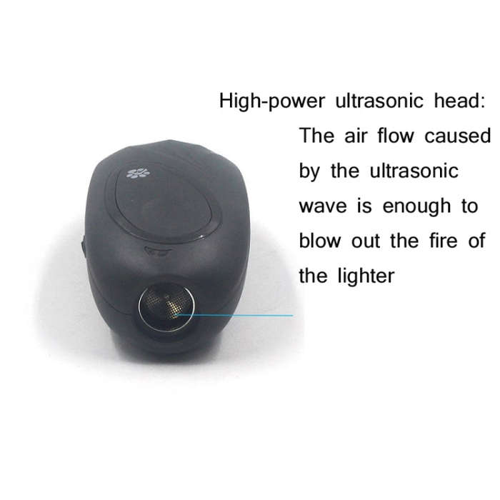 Portable Dog Repeller Adjustable Frequency Ultrasonic Training Device(Gray)