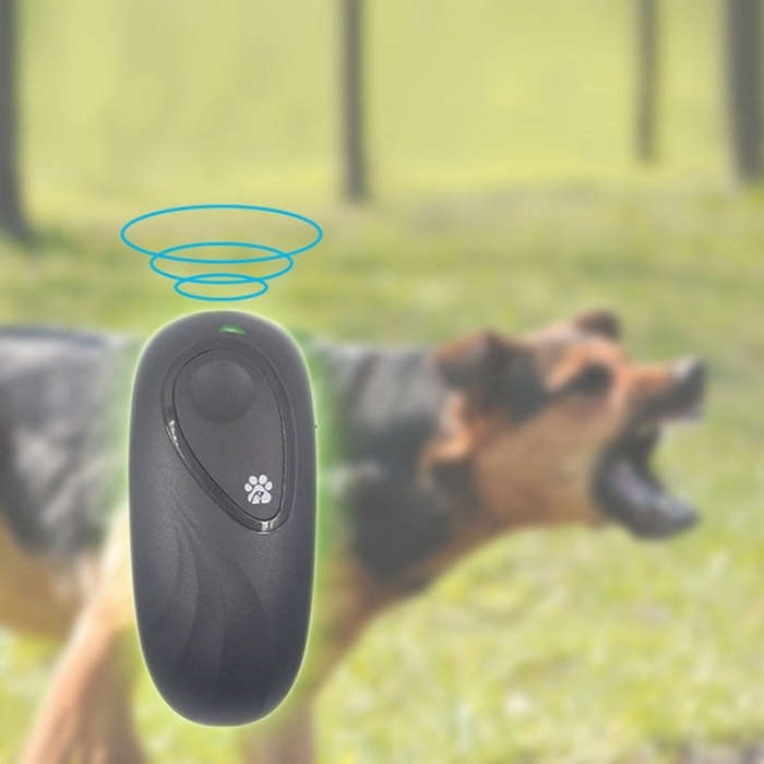 Portable Dog Repeller Adjustable Frequency Ultrasonic Training Device(ArmyGreen)