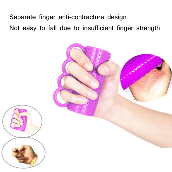 Hemiplegia Finger Strength Rehabilitation Training Silicone Grip Device Adult Finger Massage Grip...