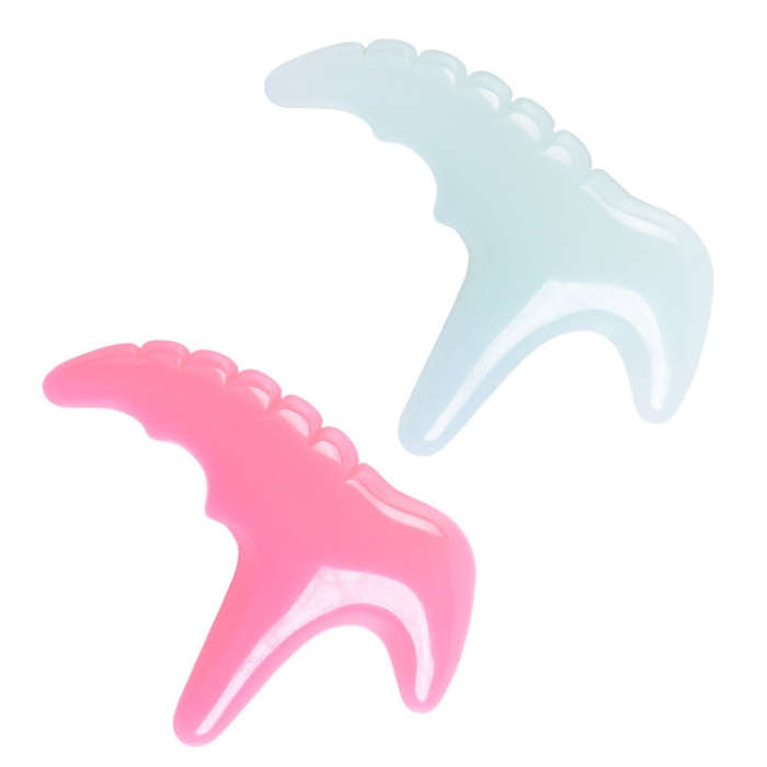Silicone Thumb Bump Massager Muscle Relaxation Massage Fascia Device, Specification: Resin Pink