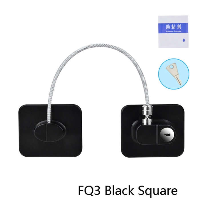 Child Safety Lock High-Rise Protective Lock, Colour: FQ3 Black Square