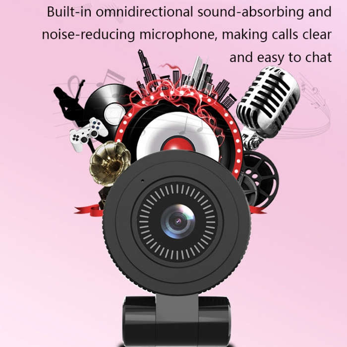 C180 Meeting Live Broadcast Network High-Definition Computer Camera(4K Fixed Focus F25 Large Aper...