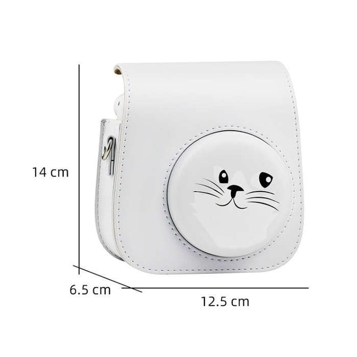 Cartoon Full Body Camera PU Leather Case Bag with Strap for FUJIFILM instax mini 9 / mini 11 / mi...