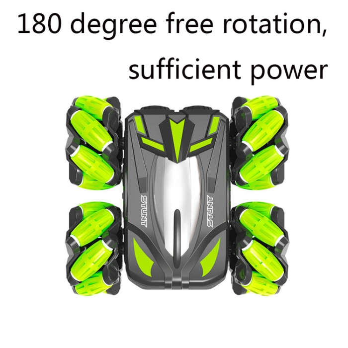 SY029 Children Sidewalk Dump Truck Double-Sided Flip Drift Remote Control Toy Stunt Car(Black Ora...