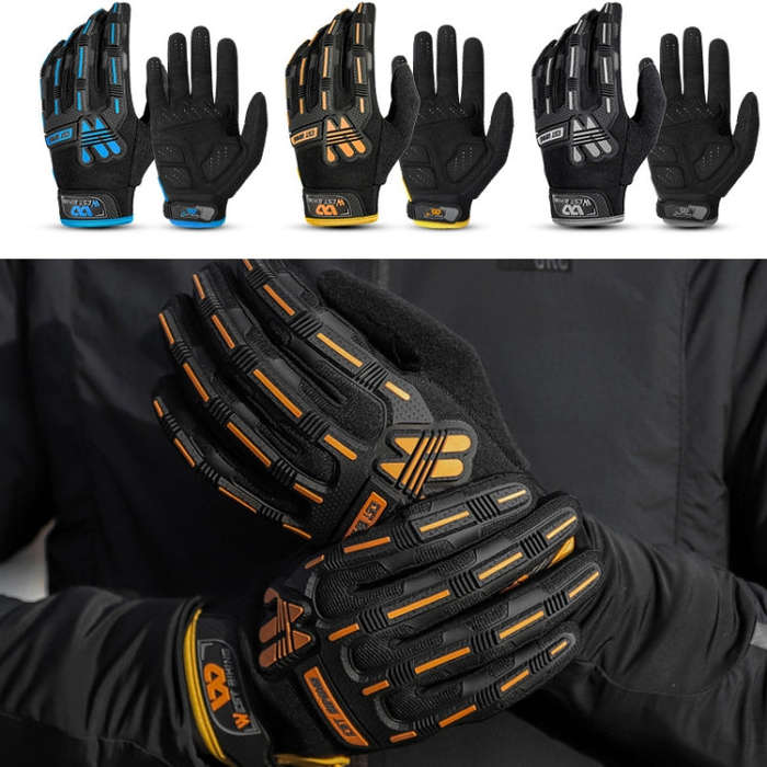 WEST BIKING YP0211208 Riding Gloves Motorcycle Bike Long Finger Non-Slip Touch Screen Gloves, Siz...