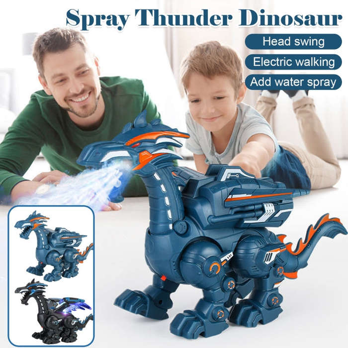Electric Mechanical Dinosaur Toy Simulation Animal Toy Multifunctional Sound And Light Toy, Style...