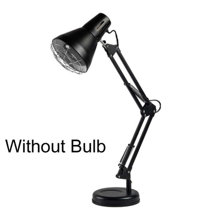 Household 150-watt Infrared Simple Physiotherapy Lamp With Metal Long Arm US Plug, Colour: Button...