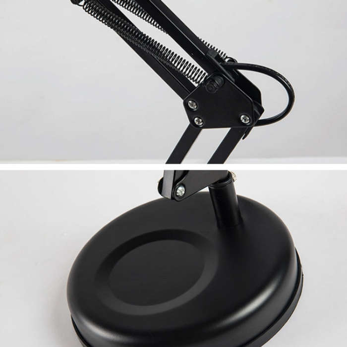 Household 150-watt Infrared Simple Physiotherapy Lamp With Metal Long Arm US Plug, Colour: Button...