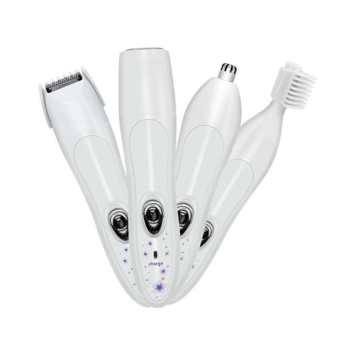 Electric 4 In 1 Epilator Ladies Household Multi-Function Water Washing Shaver(Pink)