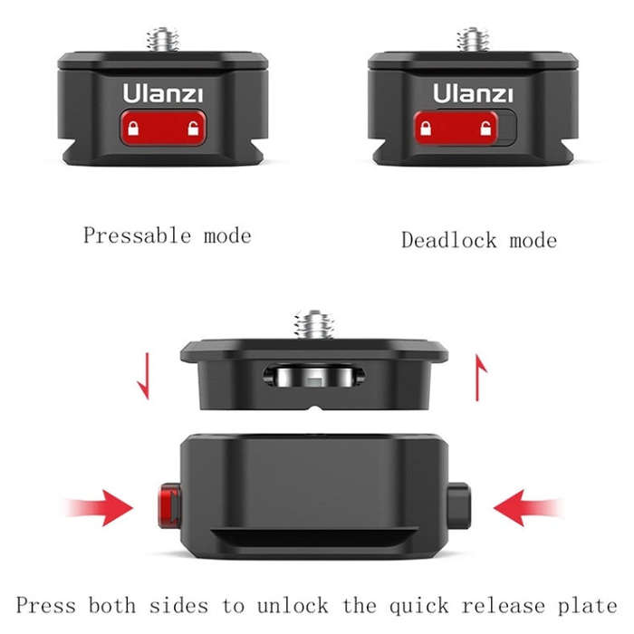 Ulanzi Claw SLR Mirrorless Sports Camera Quick Release System 2333 Aka Quick Release Plate
