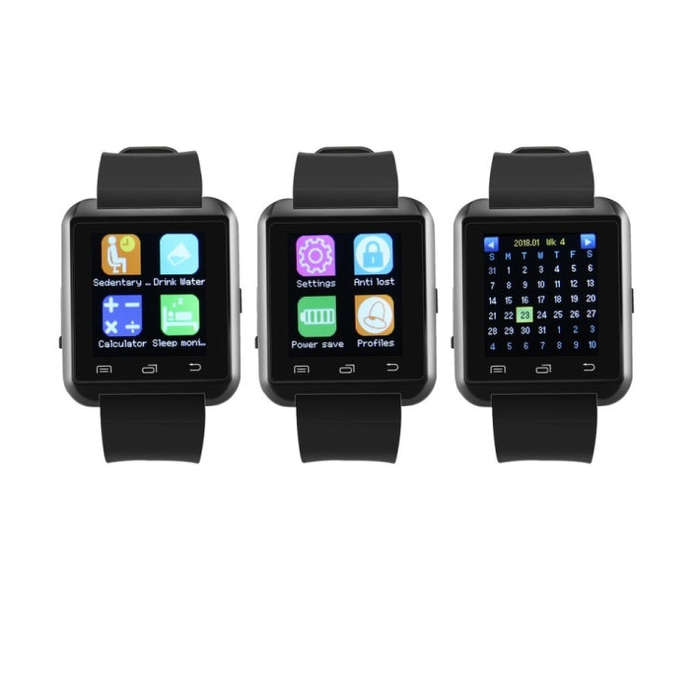 Portable Multifunctional Bluetooth V3.0 + EDR Smart Wrist Watch(Red)