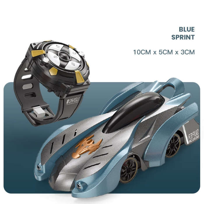 Remote Control Wall Climbing Car Mini Electric Remote Control Car Children Toy(Blue Break Watch R...
