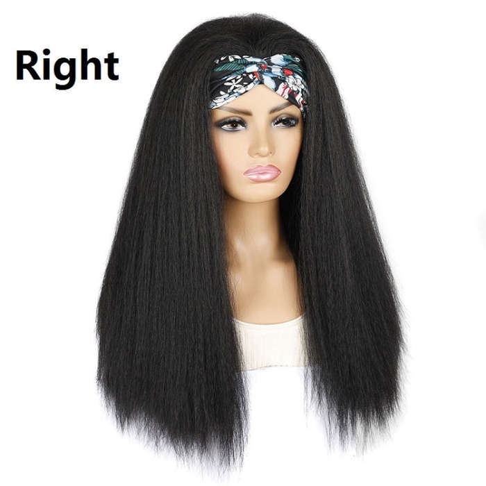 Turban Headband Corn Beard Long Hair Wig Headgear, Color Classification: BUG # 0