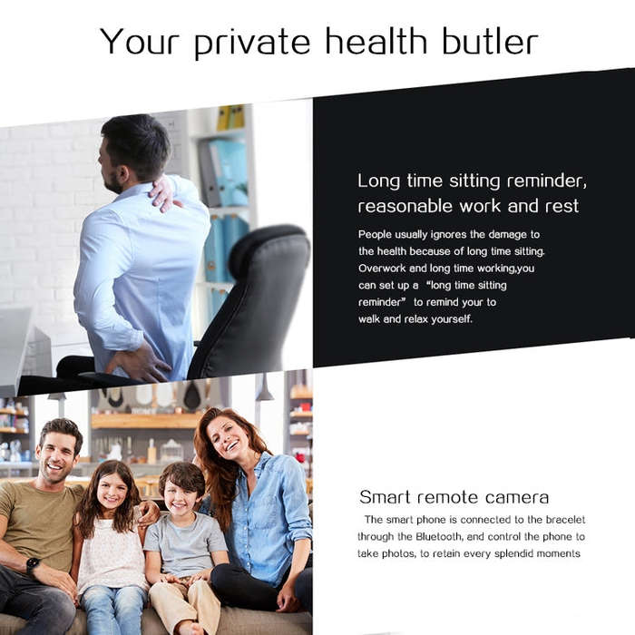 Q88 Smart Watch IP68 Waterproof Men Sports Smartwatch Android Bluetooth Watch Support Heart Rate ...