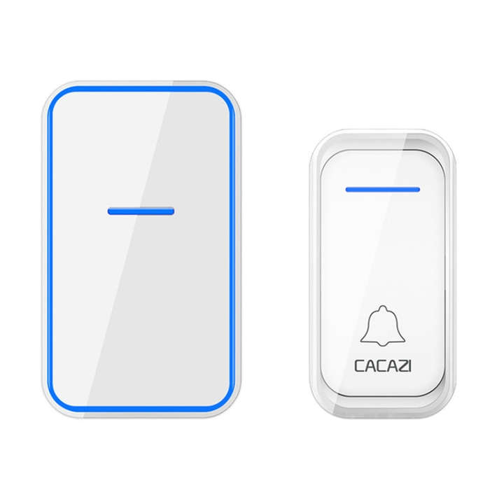 CACAZI Home Smart Digital Wireless Doorbell Remote Electronic Doorbell Elderly Pager, Style: EU P...