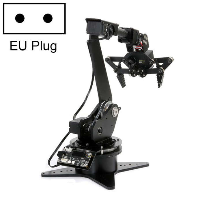 Waveshare High-Torque Serial Bus Servo, Desktop Robotic Arm Kit, Based On ESP32, 5-DOF, Plug:EU Plug