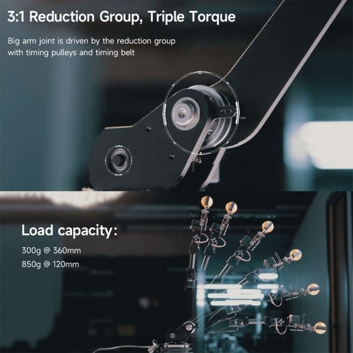 Waveshare High-Torque Serial Bus Servo, Desktop Robotic Arm Kit, Based On ESP32, 5-DOF, Plug:EU Plug