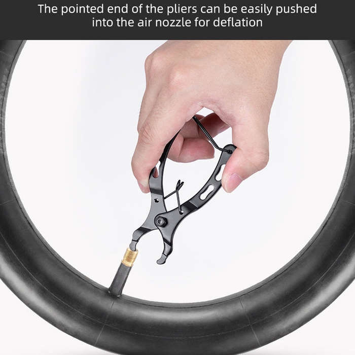 3 PCS Bicycle Mini Chain Fast Release Magic Buckle Pliers Two-Way Bayonet Disassembly Pliers(Black)