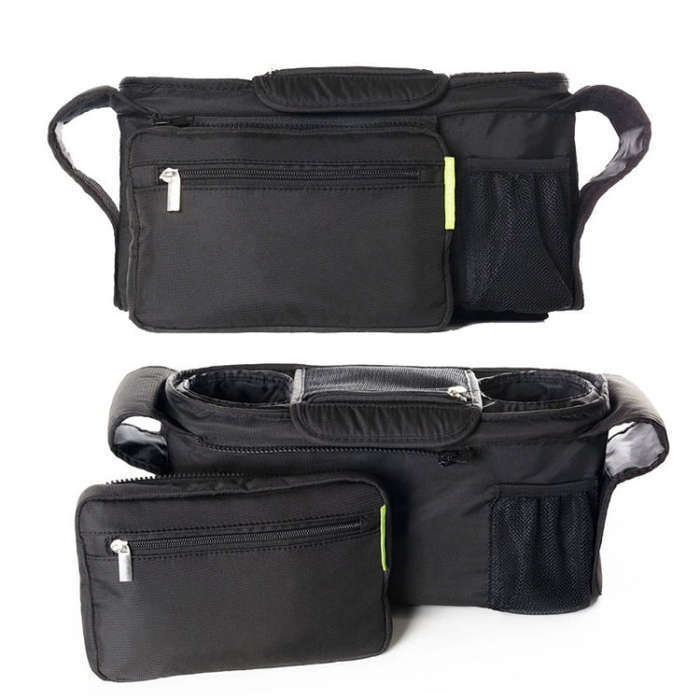 Baby Stroller Storage Hanging Bag Large Capacity Storage Bag Foldable Storage Basket Hanging Bag(...