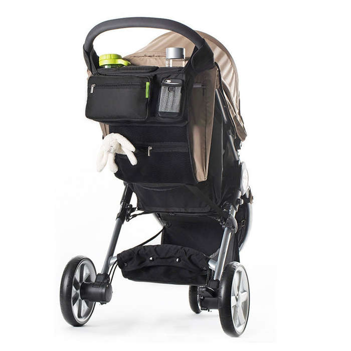 Baby Stroller Storage Hanging Bag Large Capacity Storage Bag Foldable Storage Basket Hanging Bag(...