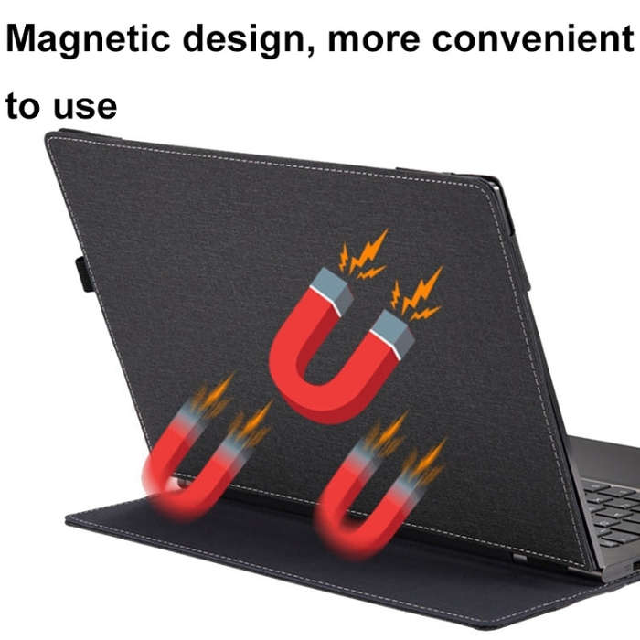 For Samsung Galaxy Book 2 Pro 360 13.3 Inch Leather Laptop Anti-Fall Protective Case With Stand(D...