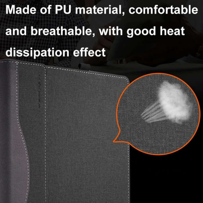 For Samsung Galaxy Book 2 Pro 360 13.3 Inch Leather Laptop Anti-Fall Protective Case With Stand(B...