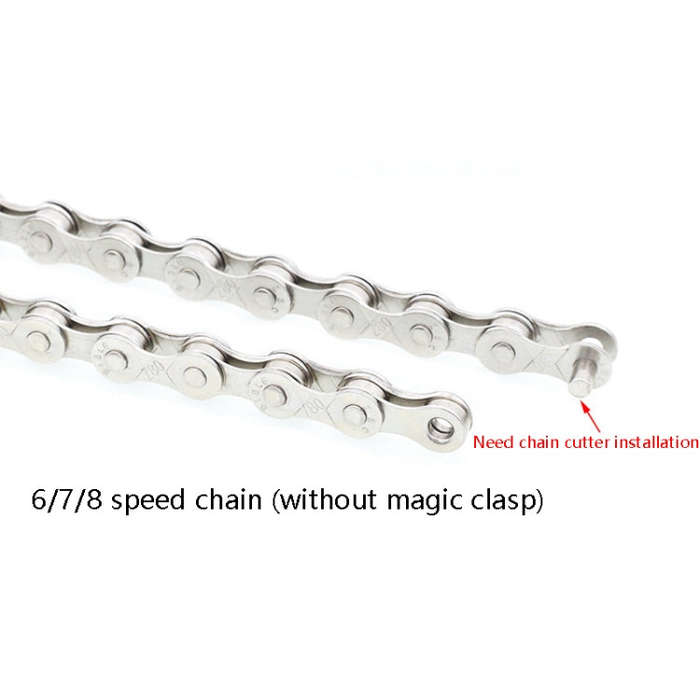 Mountain Road Bike Chain Electroplating Chain, Specification: 6/7/8 Speed