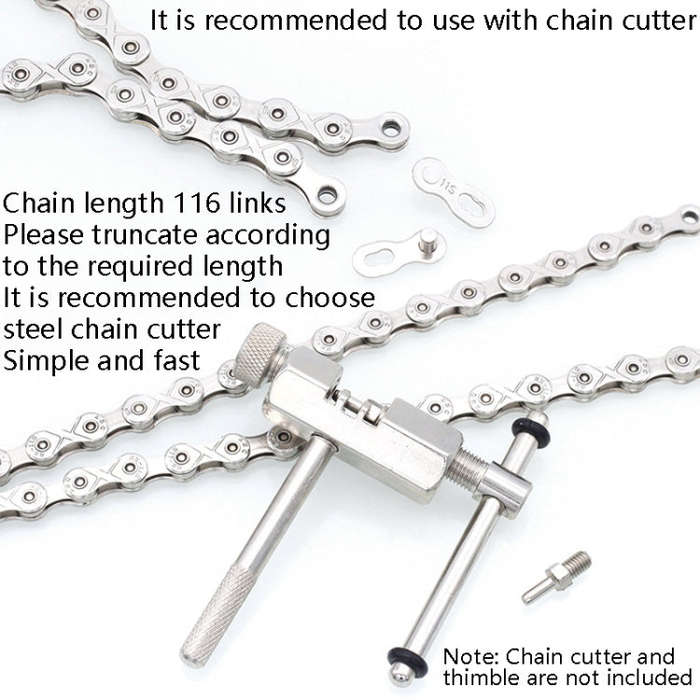 Mountain Road Bike Chain Electroplating Chain, Specification: 6/7/8 Speed