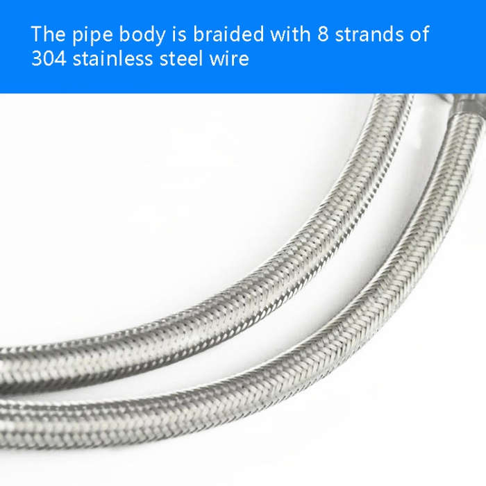 Weave Stainless Steel Flexible Plumbing Pipes Cold Hot Mixer Faucet Water Pipe Hoses High Pressur...