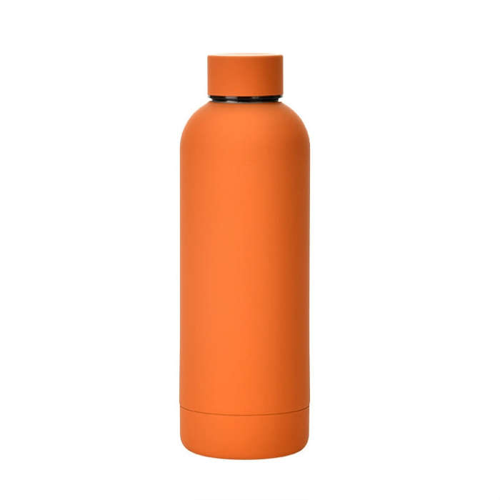 Stainless Steel Outdoor Matte Water Bottle Portable Sports Water Cup Rubber Paint Insulation Cup(...