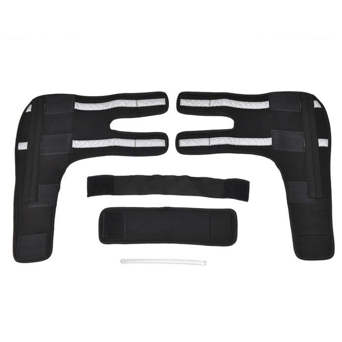 Pet Dog Leg Knee Guard Surgery Injury Protective Cover, Size: L(Support Strips Model (Black))