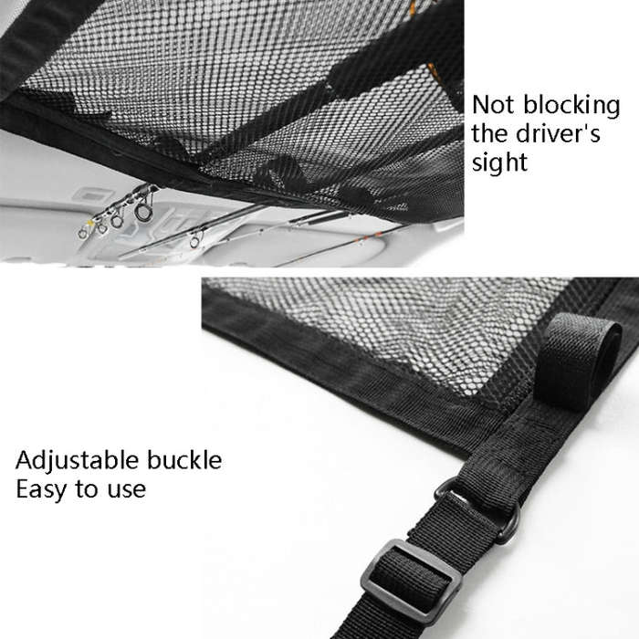 Adjustable Hanging Car Top Storage Bag Car Fishing Rod Rack(Storage Bag)