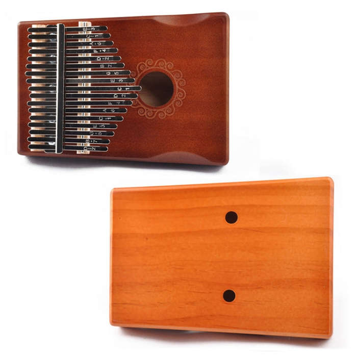 17-Tone Thumb Piano Kalimba Beginners Introduction Finger Piano, Colour: Yellow Kit
